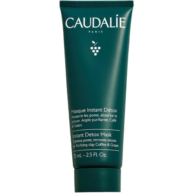 Caudalie Instant Detox Μάσκα Προσώπου Για Αποτοξίνωση Με Άργιλο, 75ml