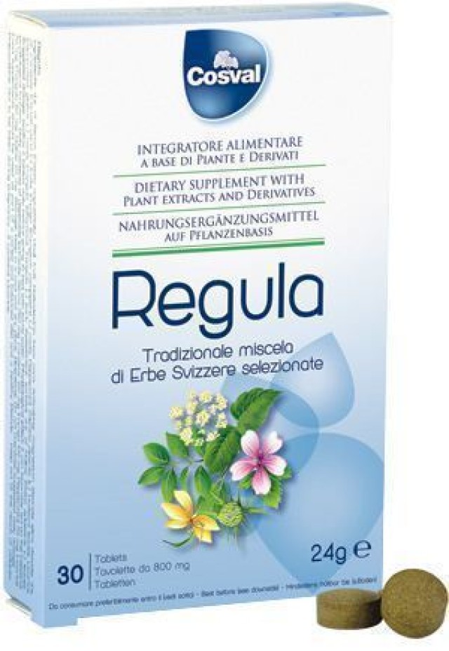 Cosval Regula tabs 800mg Συμπλήρωμα Διατροφής για τη Δυσκοιλιότητα,...