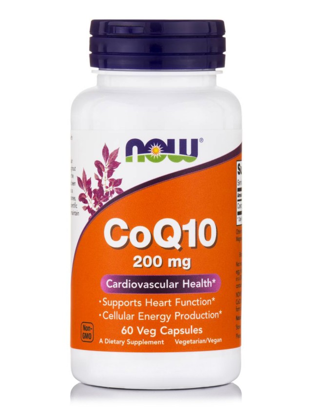Now CoQ10 200 mg, 60 Φυτικές Κάψουλες