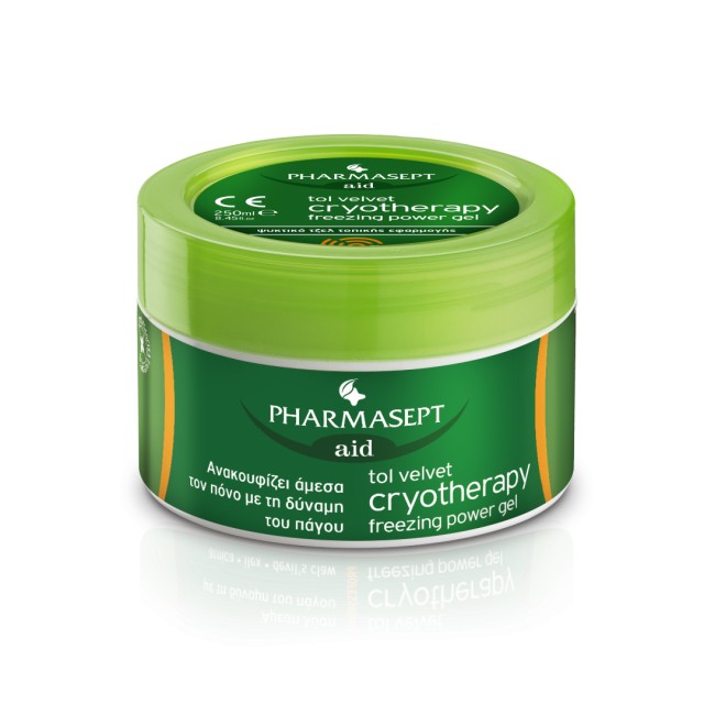 Pharmasept Tol Velvet Cryotherapy Freezing Power Gel Αναλγητικό Gel Κρυοθεραπείας 250ml