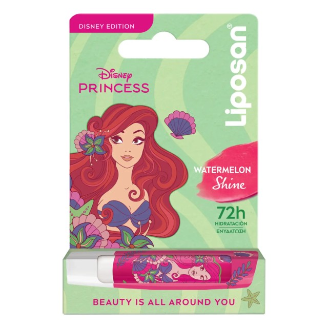 Liposan Disney Ariel Watermelon Shine Ενυδατικό Balm Χειλιών, 4.8g