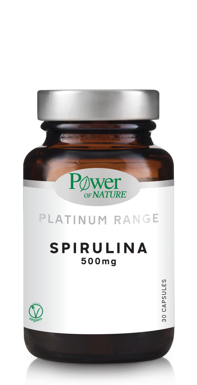 Power Health Platinum Spirulina 500mg, 30 Κάψουλες