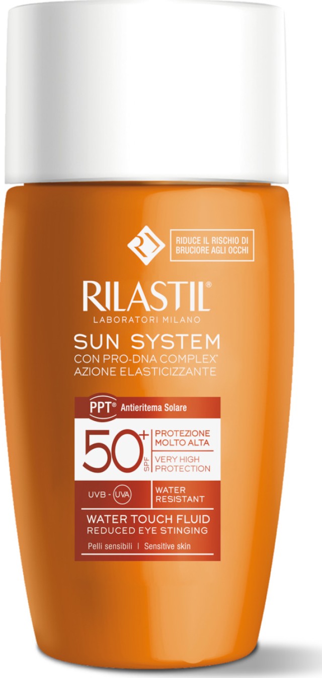 Rilastil Sun System Water Touch SPF50+ Αντηλιακό Fluid Προσώπου, 50ml