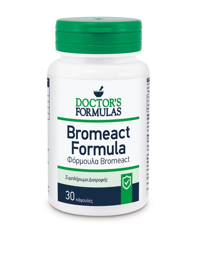 Doctors Formulas Bromeact 30 mg Φόρμουλα με Αντιφλεγμονώδη Δράση, 30 Κάψουλες