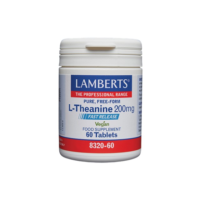 Lamberts L-Theanine Θειανίνη 200mg, 60 ταμπλέτες