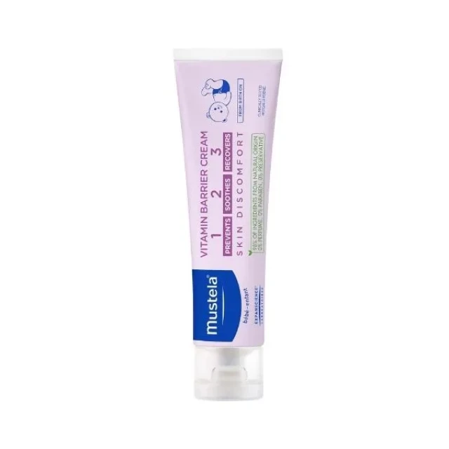 Mustela Vitamin Barrier Cream 1-2-3 Diaper Changing Cream - Syngam...
