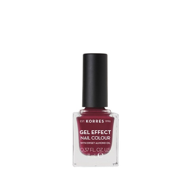 Korres Βερνίκι Νυχιών Gel Effect Nail Colour (No74) Berry Addict, 11ml