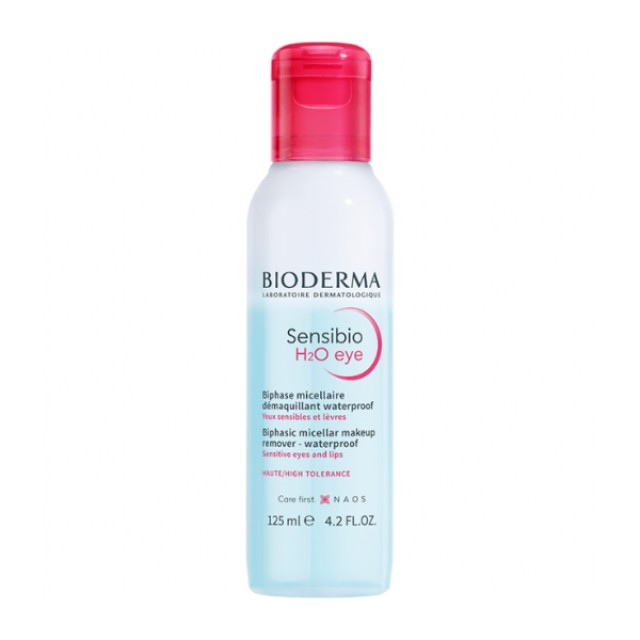 Bioderma Sensibio H2O Eye Biphase Micellaire Διφασικό Νερό Καθαρισμού Υψηλής Ανοχής, 125ml