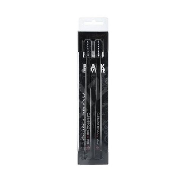 Curaprox Black Is White Duo Pack B/B Οδοντόβουρτσες 2 Τεμάχια