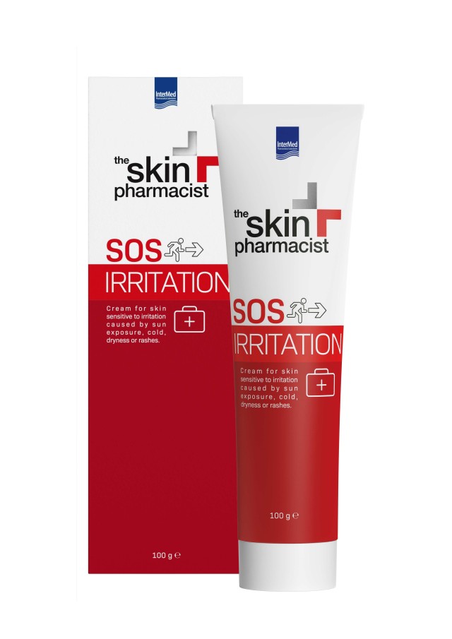 The Skin Pharmacist SOS Irritation Cream Καταπραϋντική Κρέμα για την Ευαίσθητη Επιδερμίδα Λόγω Έκθεσης στον Ήλιο, 100gr