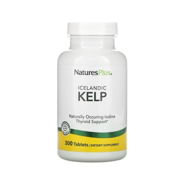 Natures Plus Kelp Συμπλήρωμα Διατροφής για Ρύθμιση και Ενίσχυση Μεταβολισμού, 300 Ταμπλέτες