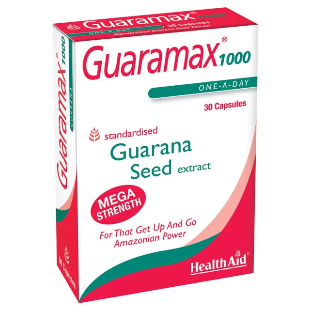 Health Aid Guaramax Guarana 1000mg Dietary Supplement with Guarana Extract...