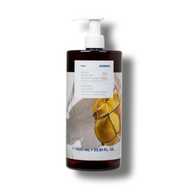Korres Renewing Body Cleanser Αφρόλουτρο Κίτρο, 1000ml