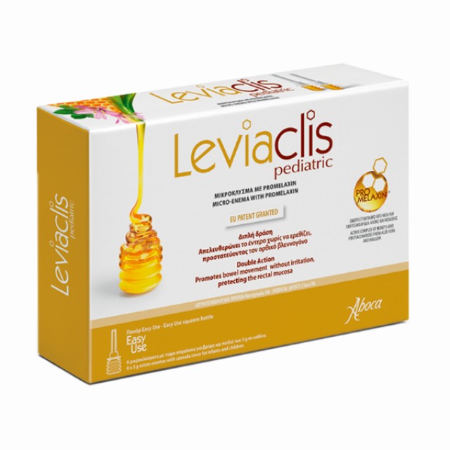 Aboca Leviaclis Pediatric Μικροκλύσμα, 6x5g