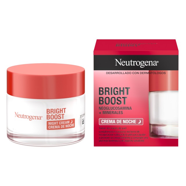Neutrogena Bright Boost Κρέμα Προσώπου Νυκτός Αντιγήρανσης & Λάμψης, 50ml