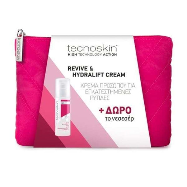 Tecnoskin Promo Revive & Hydralift Cream Κρέμα Προσώπου, 50ml + Δώρο Νεσεσέρ, 1σετ