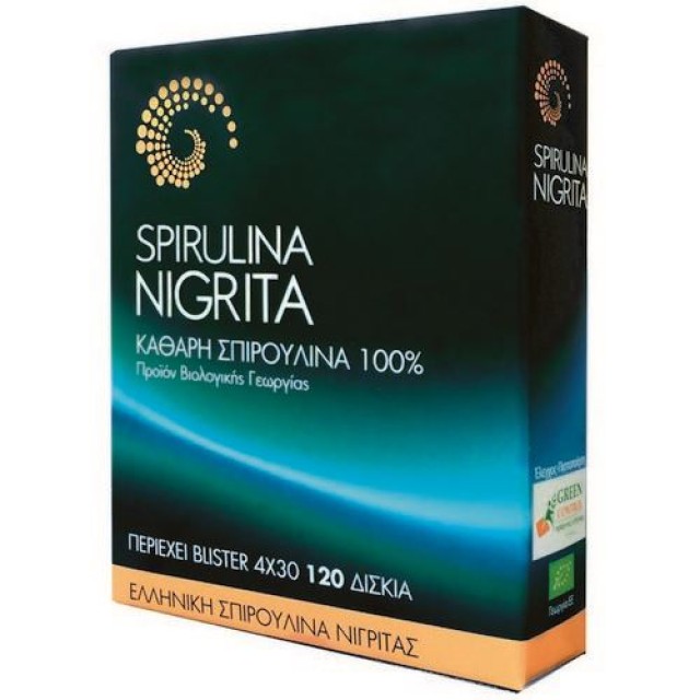 Spirulina Nigrita 400mg, 120 Ταμπλέτες