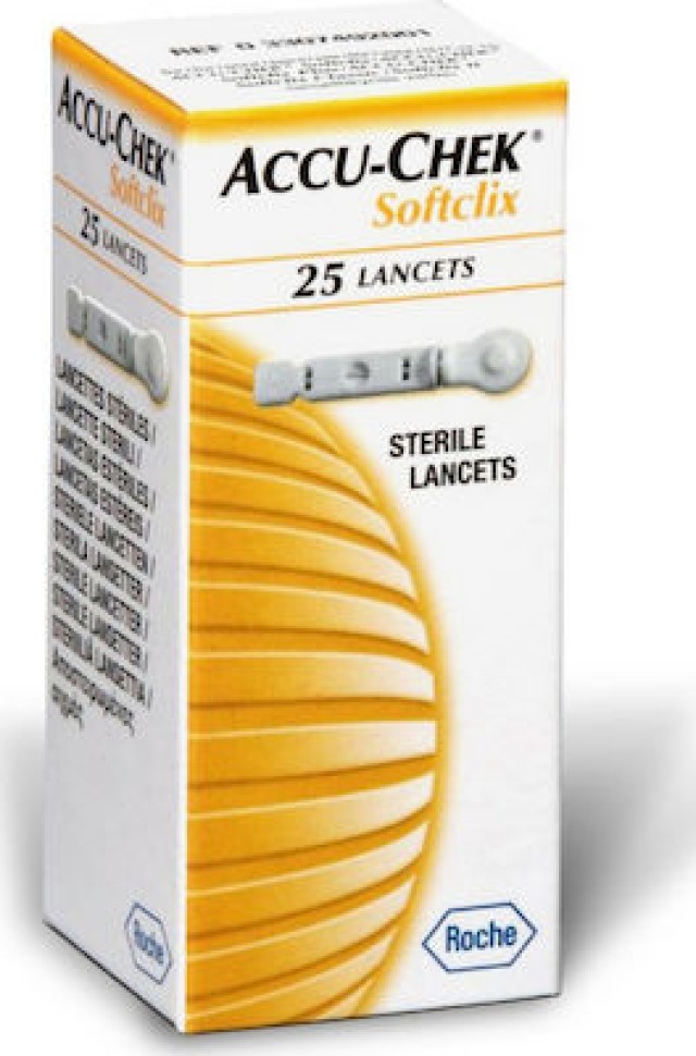 Accu-Chek Softclix Lancets Βελόνες Μέτρησης Σακχάρου, 25τμχ