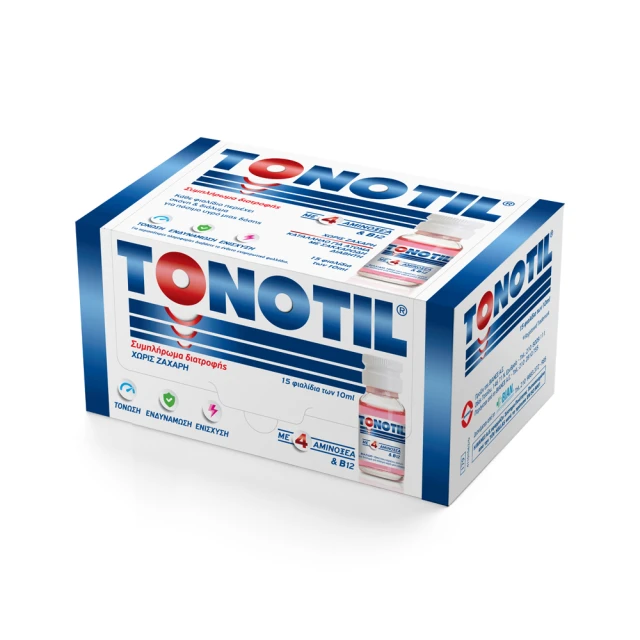 Tonotil with 4 Amino Acids & B12 Multivitamin Dietary Supplement, 1...
