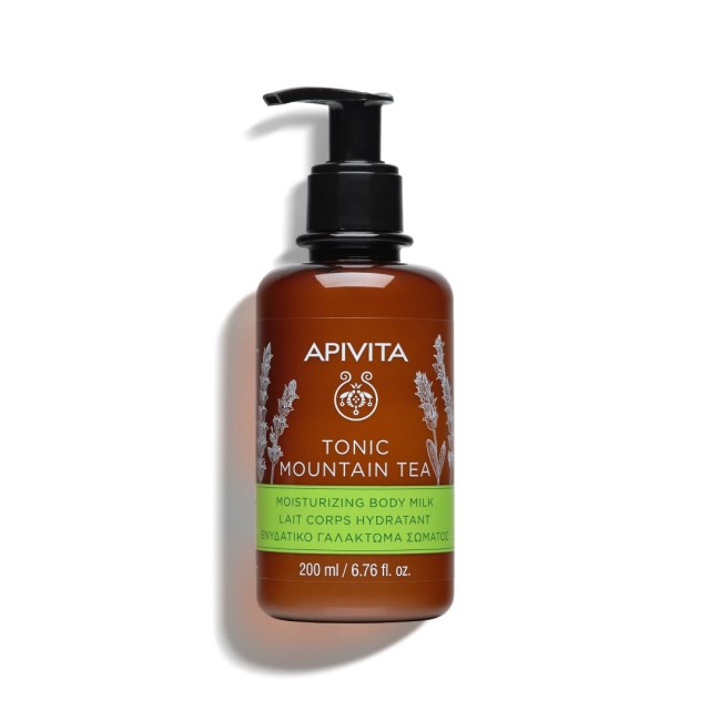 Apivita Tonic Mountain Tea Body Milk Γαλάκτωμα Σώματος, 200ml