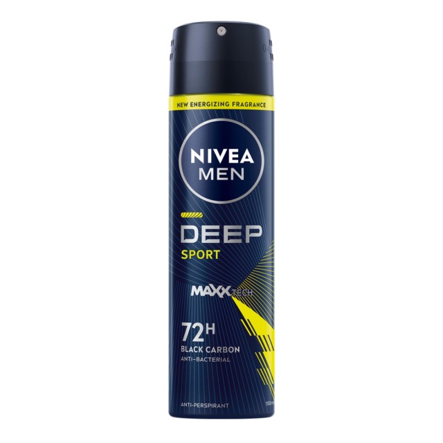 Nivea Men Deo Deep Sport Spray Ανδρικό Αποσμητικό 150ml
