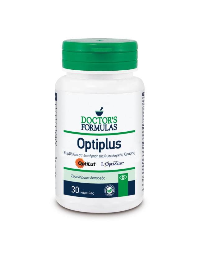Doctors Formulas Optiplus Συμπλήρωμα Διατροφής Για Διατήρηση Φυσιολογικής Όρασης, 30 Κάψουλες