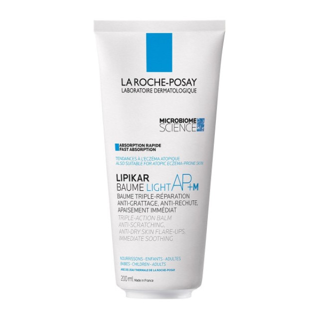 La Roche Posay Lipikar Baume AP+M Light Μαλακτική Κρέμα Για Το Ξηρό Δέρμα Με Τάση Ατοπίας, 200ml