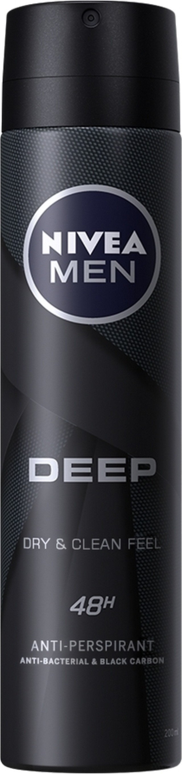 Nivea Men Deep Deodorant Anti Perspirant Ανδρικό Αποσμητικό Spray 48ωρης Προστασίας, 150ml