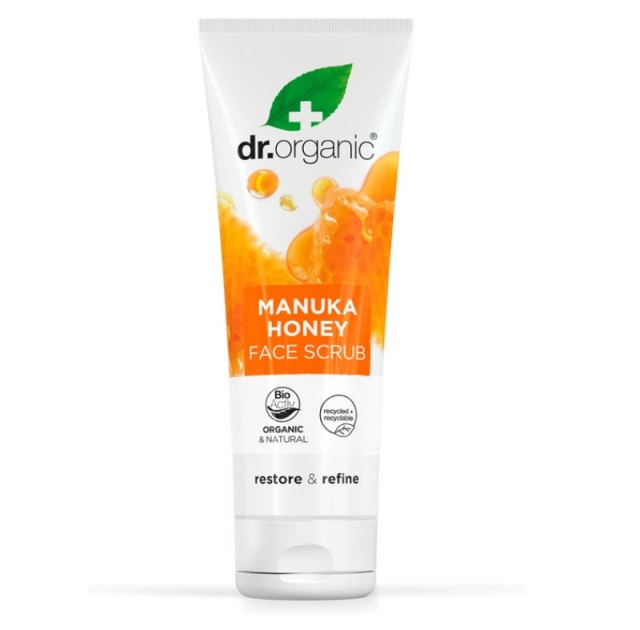 Dr. Organic Manuka Honey Face Scrub Απολέπισης Προσώπου με Βιολογικ...
