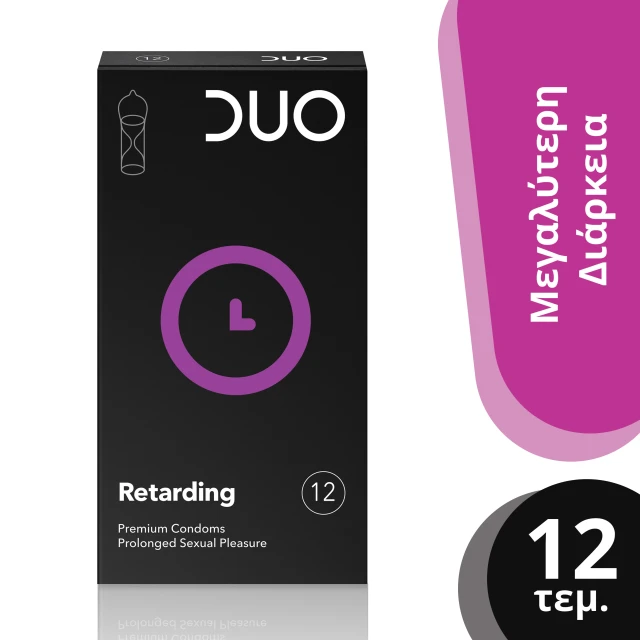 Duo Retarding Retarding Condoms 12 Pieces
