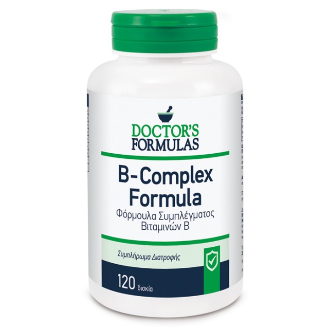 Doctors Formulas Vitamin B-Complex Φόρμουλα Συμπλέγματος Βιταμινών B, 120 Ταμπλέτες