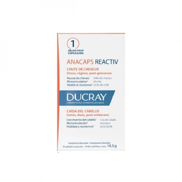 Ducray Promo Anacaps Reactiv Συμπλήρωμα Διατροφής για Μαλλιά και Νύχια, 2x30Caps