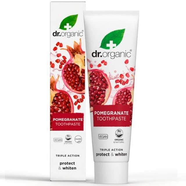Dr. Organic Pomegranate Triple Action Toothpaste Οδοντόκρεμα με βιο...