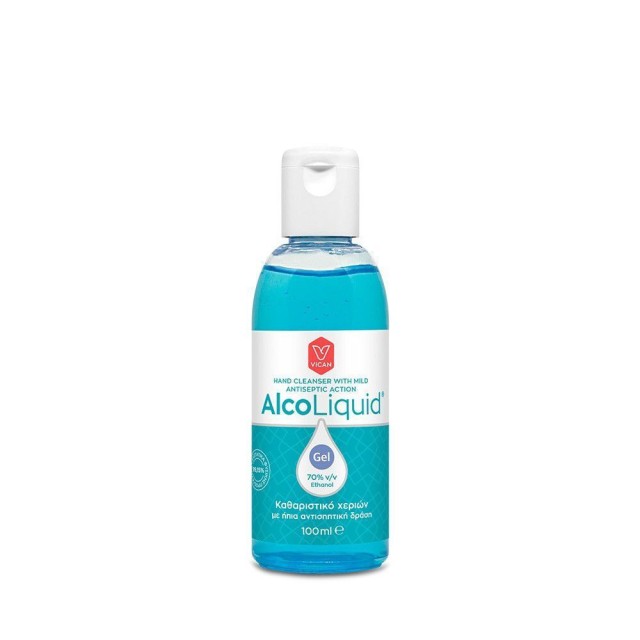 Vican AlcoLiquid gel Ήπιο Αντισηπτικό Χεριών, 100ml