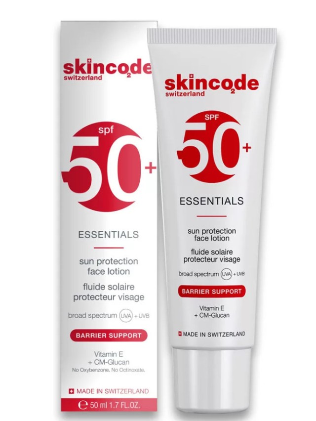 Skincode Essentials Sun Protection Face Lotion SPF50+ Λεπτόρευστο Αντηλιακό Προσώπου, 50ml