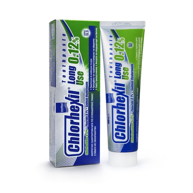 Chlorhexil 0.12% Toothpaste Long Use Οδοντόκρεμα Κατά της Ουλοοδοντικής Πλάκας, 100ml