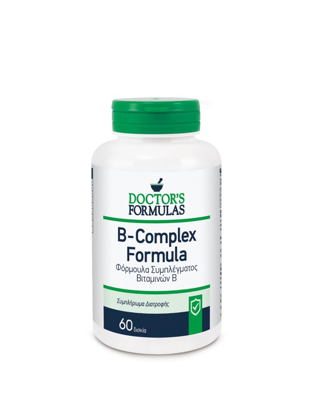 Doctors Formulas Vitamin B-Complex Φόρμουλα Συμπλέγματος Βιταμινών B, 60 Ταμπλέτες