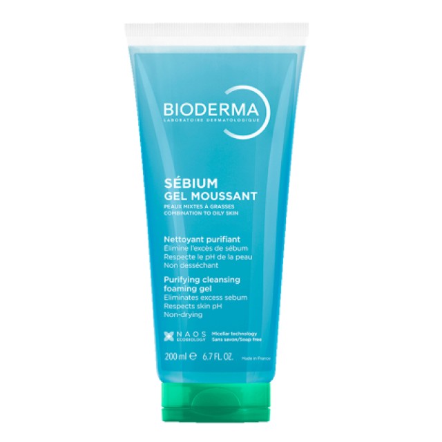 Bioderma Sebium Purifying Cleansing Foaming Gel Moussant Τζελ Καθαρ...