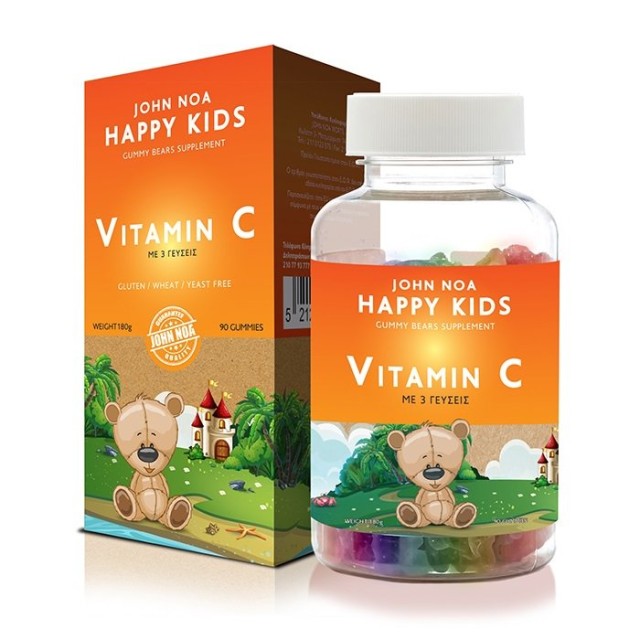 John Noas Happy Kids Vitamin C, 90 Ζελεδάκια