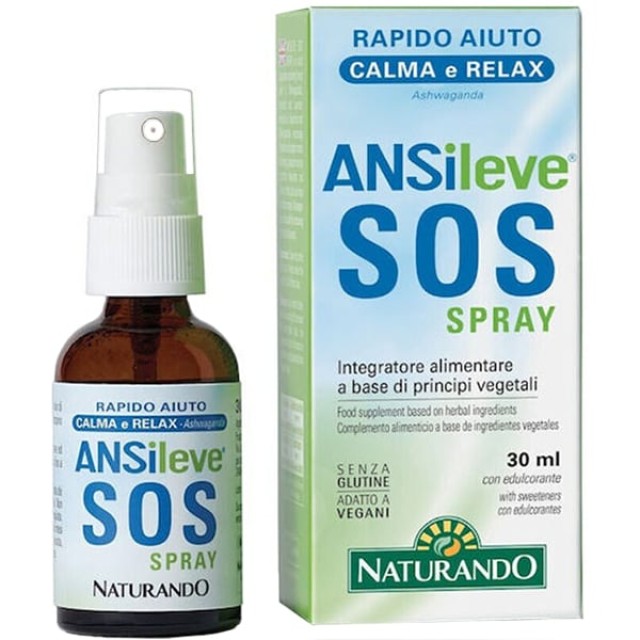 Naturando Ansileve® Sos Spray για τη Μείωση του Άγχους, 30ml