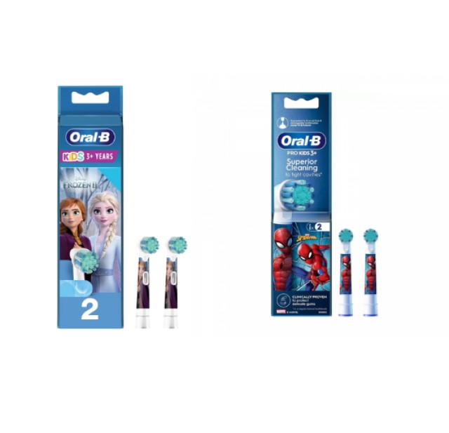 Oral - B Pro Kids Mixed Ανταλλακτικά Ηλεκτρικής Οδοντόβουρτσας, 2 τμχ