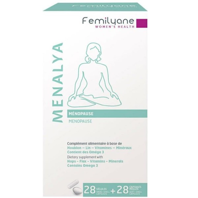 Femilyane Womens Health Menalya Συμπλήρωμα Διατροφής για την Εμμηνόπαυση, 28+28 Κάψουλες