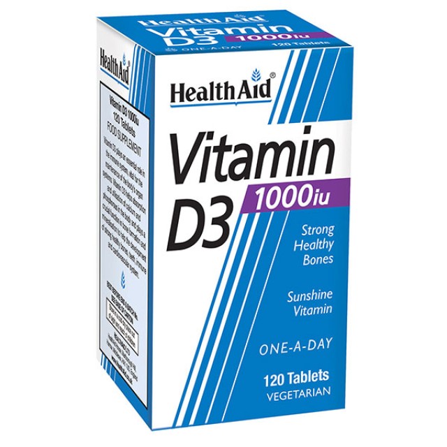 Health Aid Vitamin D3 1000 iu Συμπλήρωμα Διατροφής με Βιταμίνη D3 γ...