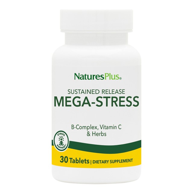 Natures Plus Mega Stress Complex, 30 Ταμπλέτες