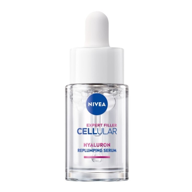 Nivea Expert Filler Cellular Hyaluron Replumping Serum Ορός Επαναφοράς Όγκου με Υαλουρονικό Οξύ, 15ml