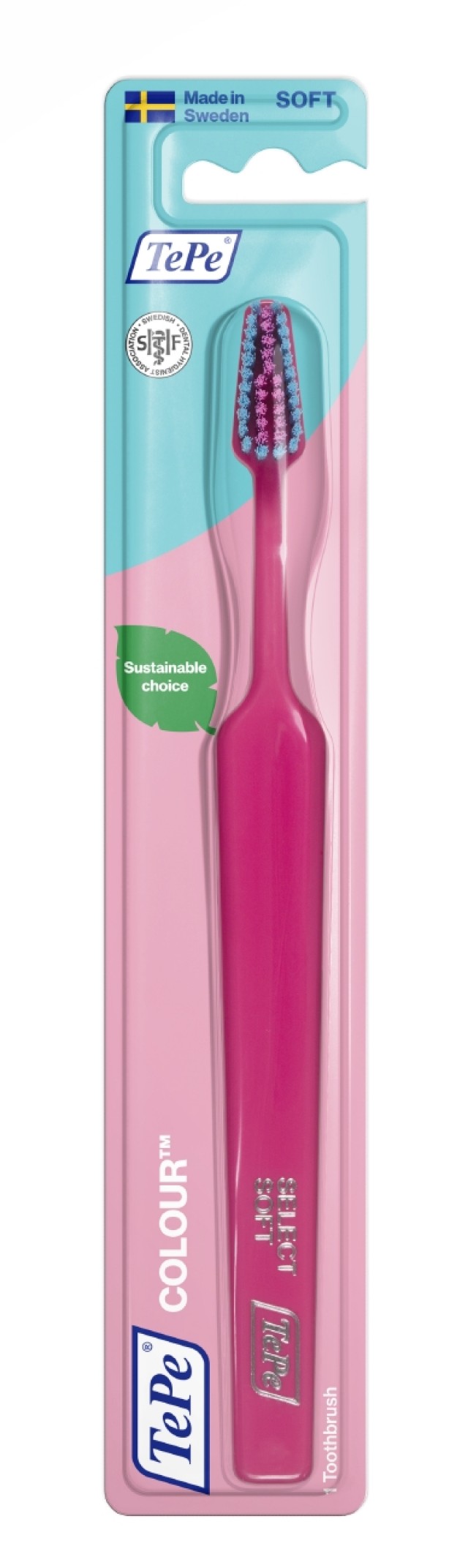 TePe Colour Soft Pink Blister, Οδοντόβουρτσα Μαλακή Ροζ 1τμχ