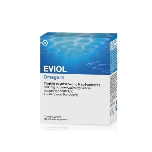 Eviol Omega-3 1000mg 30 Μαλακές Κάψουλες