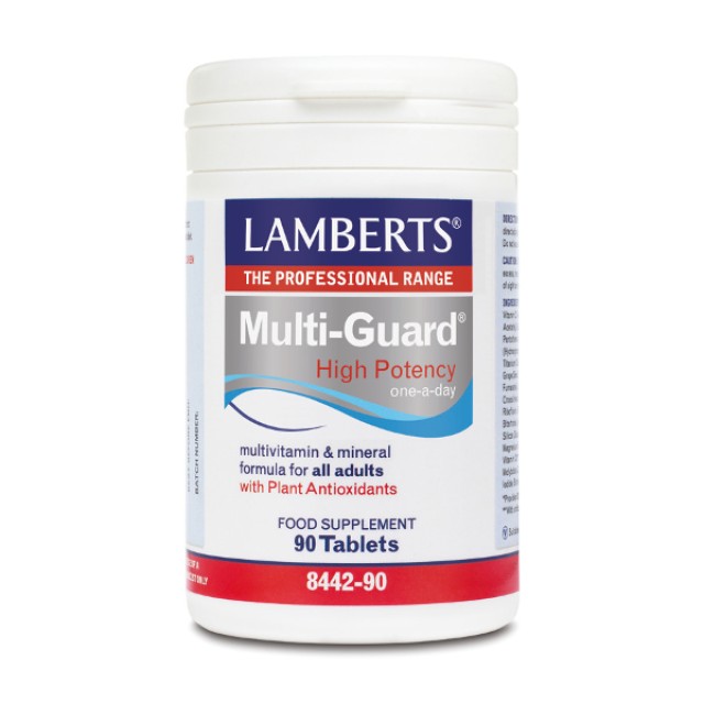 Lamberts Multi Guard High Potency Πολυβιταμινούχος Φόρμουλα Με Αντιοξειδωτική Δράση, 90 Ταμπλέτες
