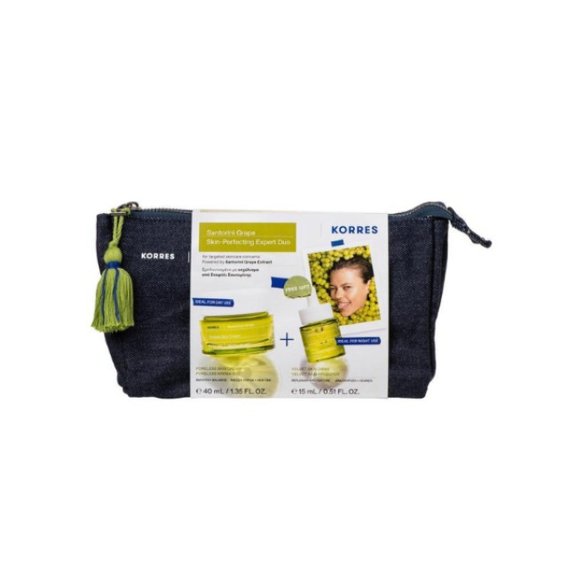 Korres Promo Santorini Grape με Poreless Κρέμα-Gel 40ml + Velvet Λάδι Προσώπου 15ml