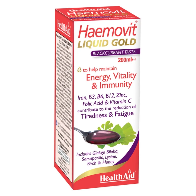Health Aid Haemovit Liquid Gold Tonic Iron, Vitamin B12, B6 & Folic Acid...